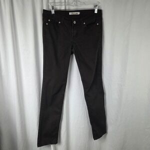 Cielo Jeans Jeans Juniors 9 Brown Dark Wash Mid Rise Slim Straight Stretch Denim